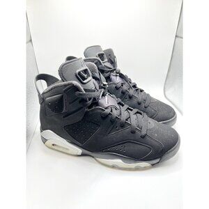 Jordan 6 Retro 'Chrome'  Black Metallic Sneakers Mens Size 9